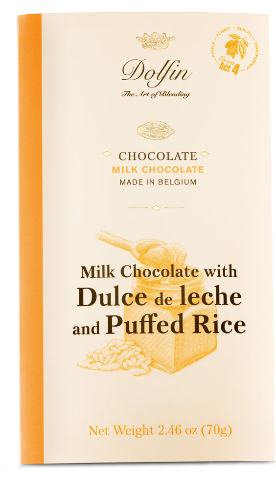 70g Bar Dulche de Leche & Rice Crisps 37% Mk