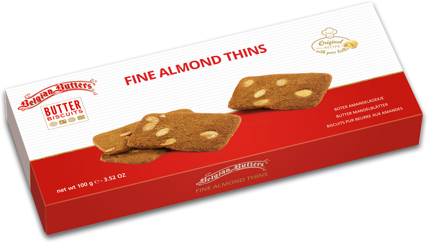 100g Fine Butter Almond Thins