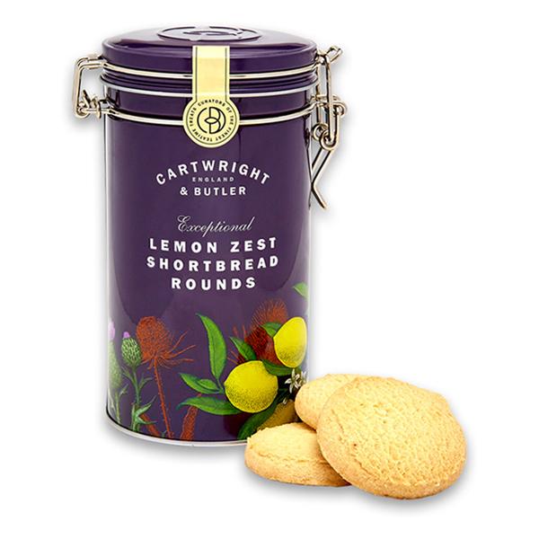 200g Lemon Zest Shortbread Rounds Tin