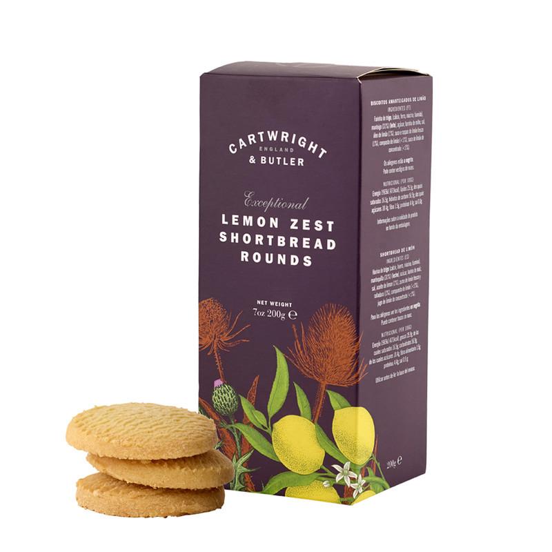 200g Lemon Zest Shortbread Rounds