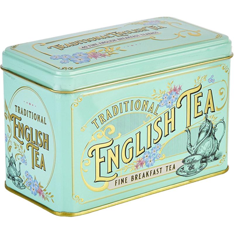 80g/40 Teabags English Breakfast Vintage Victorian Mint Green