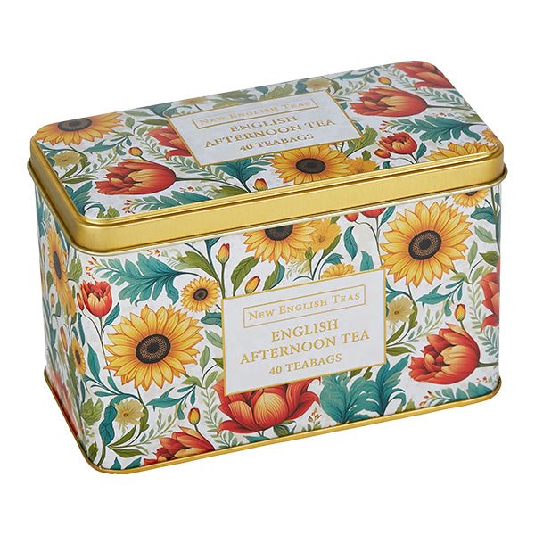 80g/40 Teabags English Afternoon Embroidery Sunflowers