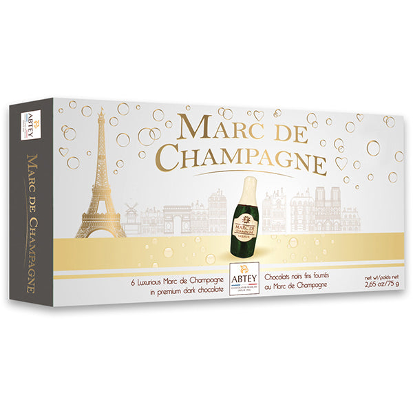 75g/6 Marc de Champagne Liqueur Bottles Long Box Dk
