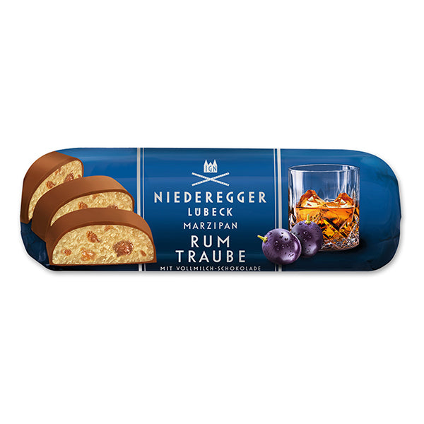 15x125g Marzipan Logs Rum & Raisin Mk
