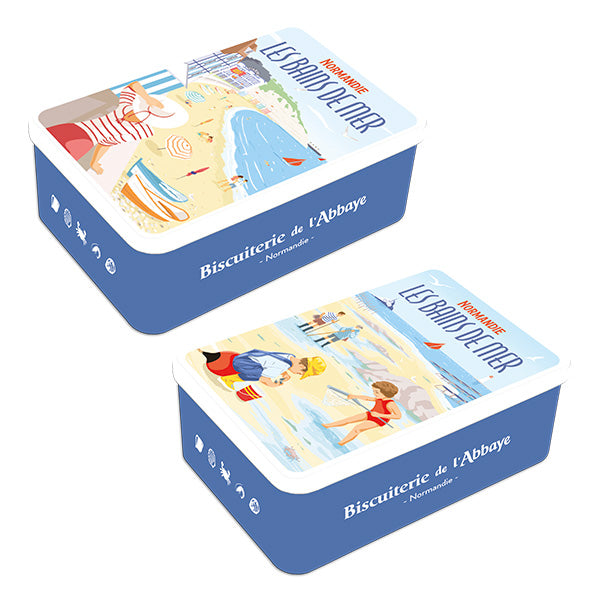 315g/10x5 Pack Pure Butter Biscuits Tins Bains de Mer
