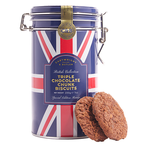 200g British Triple Chocolate Chunk Biscuits