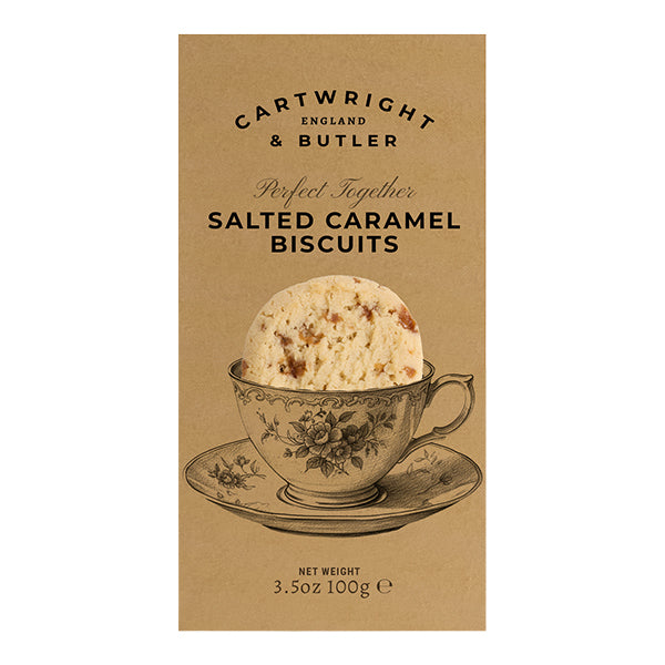 100g Salted Caramel Biscuits in Carton