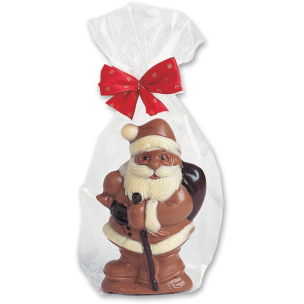 40g Santa Painted w. Staff Mk 10cm