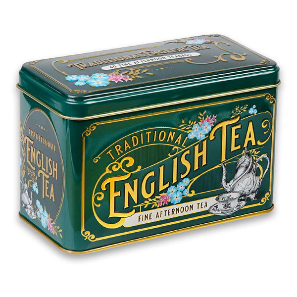 80g/40 Teabags English Afternoon Vintage Victorian Forest Green