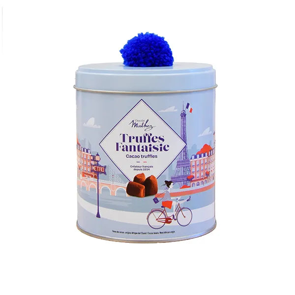 250g Truffles Fantaisie Natural Travel French Tin w. Pompom
