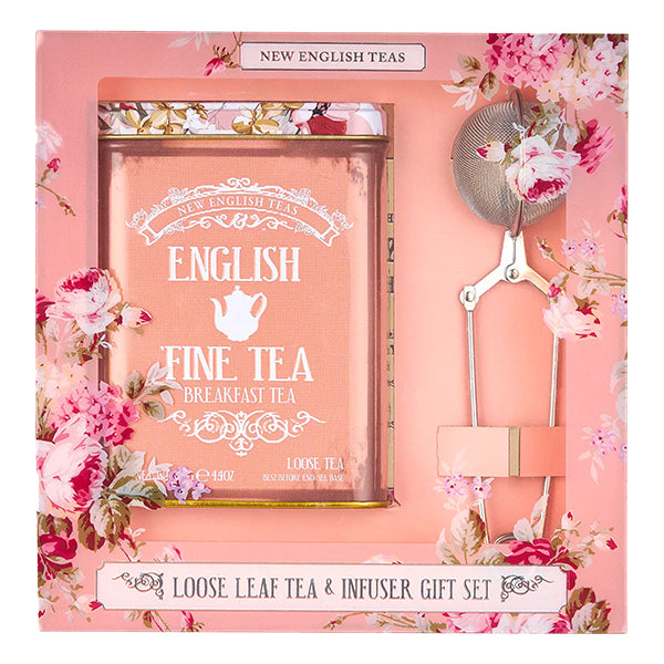 125g L/L Tea English Breakfast Vintage Floral w. Infuser