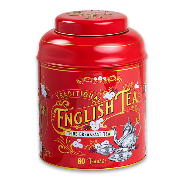 160g/80 Teabags English Breakfast Vintage Victorian Red