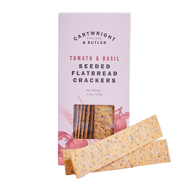 130g Seeded Flatbread Crackers Tomato & Basil