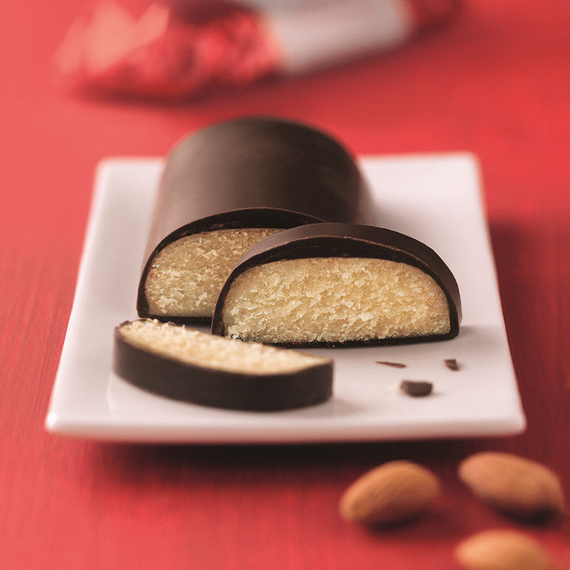 125g Marzipan Logs Chocolate Dk