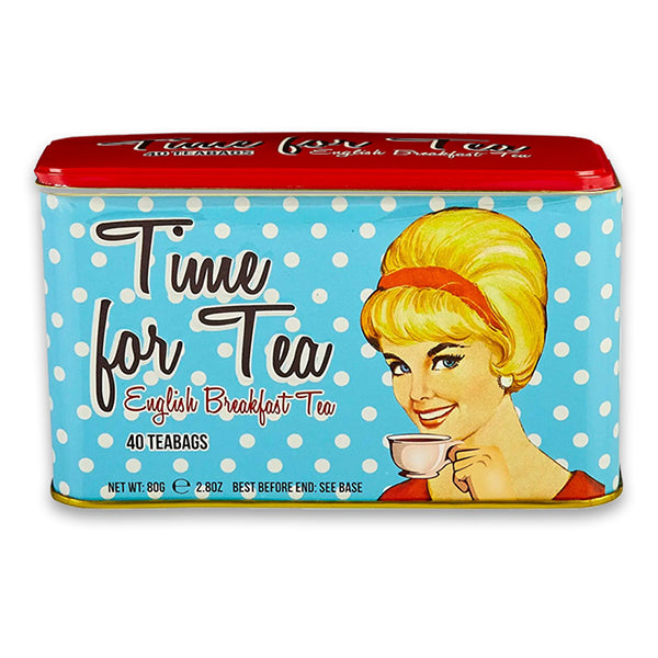 80g/40 Teabags English Breakfast Time For Tea w. Lady Vintage
