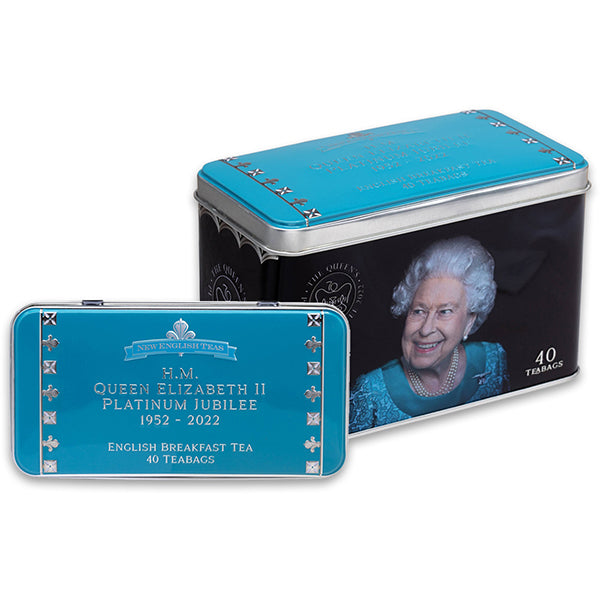 80g/40 Teabags English Breakfast Platinum Jubilee Commemorative Tin