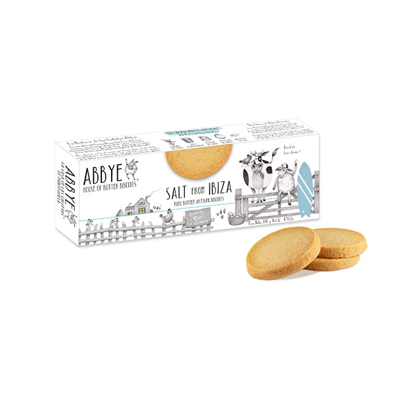 140g All Butter Biscuits w. Sea Salt from Ibiza