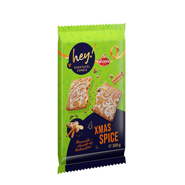 100g Iced Gingerbread Cookie Bars Xmas Spiced
