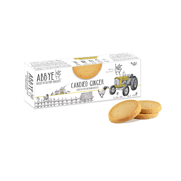 140g All Butter Biscuits w. Candied Ginger