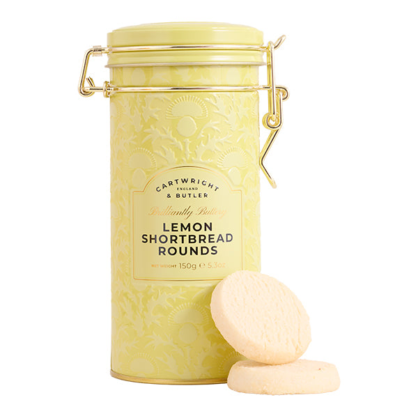 150g Lemon Shortbread Rounds in Tin