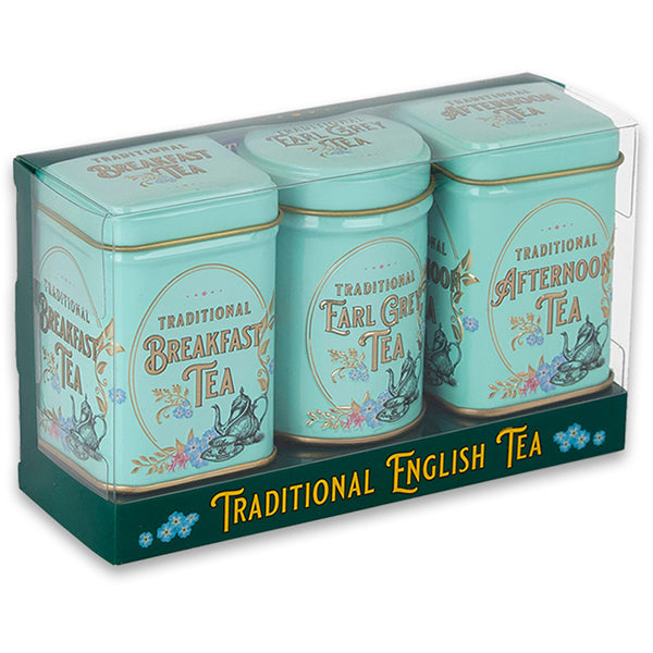 70g/2x25g,1x20g Loose Leaf Tea Vintage Victorian Mini Gift Pack Mint Green