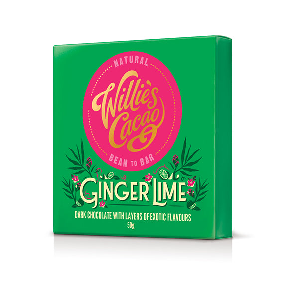 12x50g Bar Cuban Ginger & Lime Dk 70%