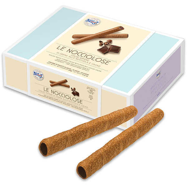 240g/30 Le Nocciolose Wafer Rolls w. Hazelnut Cocoa Cream