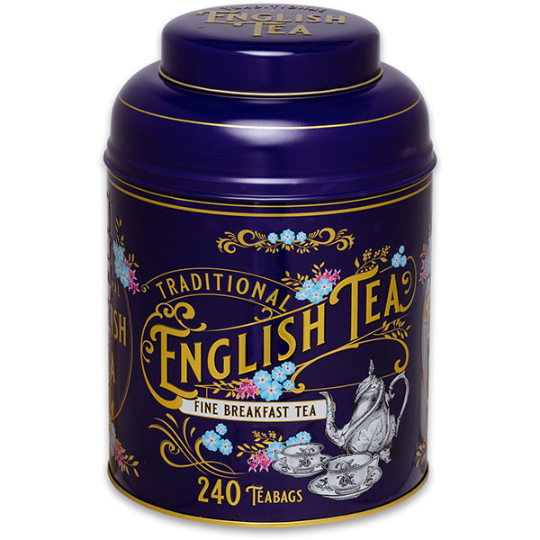 480g/240 Teabags English Breakfast Blend Vintage Victorian Purple
