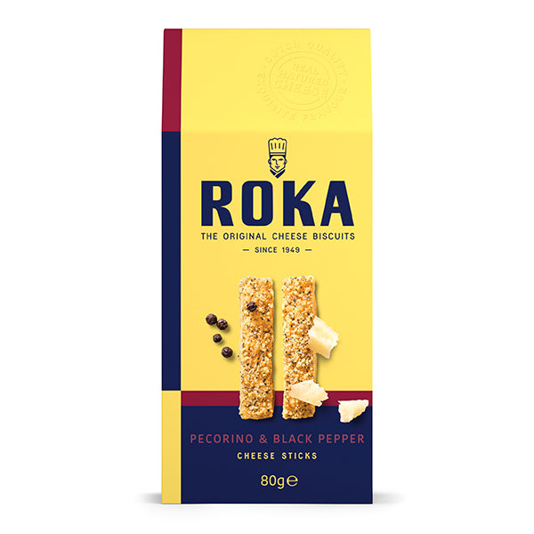 80g Cheese Sticks Pecorino w. Black Pepper