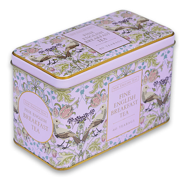 80g/40 Teabags English Breakfast Song Thrush Pink