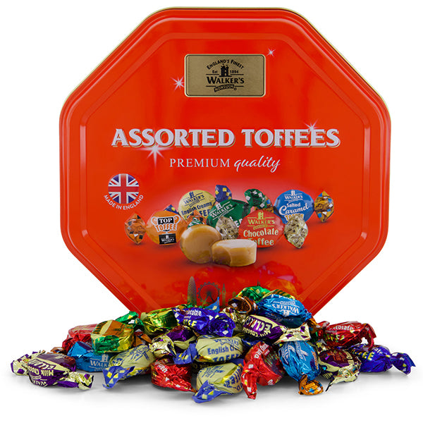 500g Walkers Toffees & Chocolate Eclairs Tin
