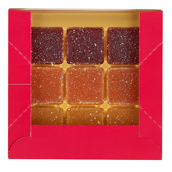 120g Fruit Jelly Squares 60% 3 Asstd Xmas Box