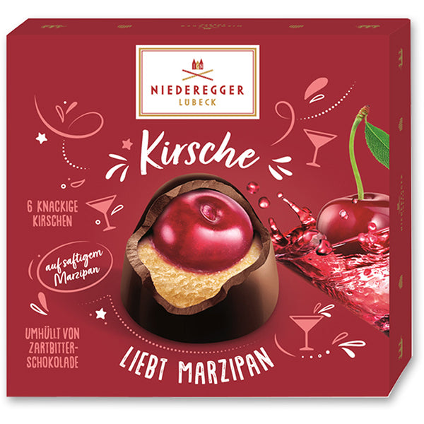 108g/6 Marzipan Pralines w. Cherry Dk