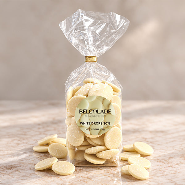 Belgian Cooking Drops White 30%, 200g
