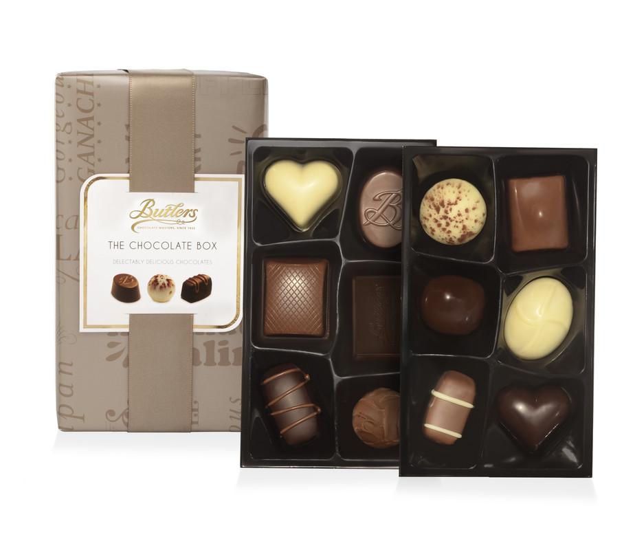 160g Chocolate Box Asstd B'tin