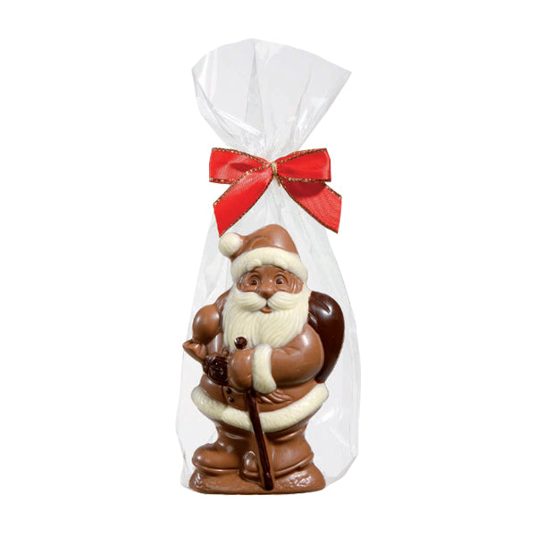 600g Santa Painted w. Staff Mk 32.5cm