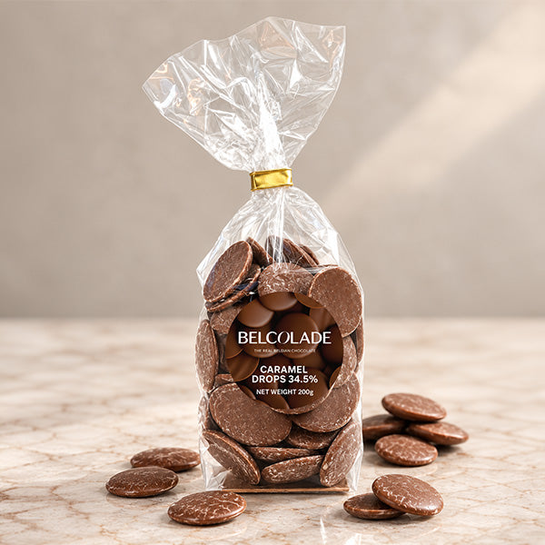 Belgian Cooking Drops Caramel 34.5%, 200g