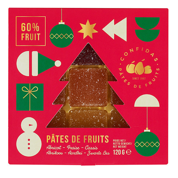 120g Fruit Jelly Squares 60% 3 Asstd Xmas Box
