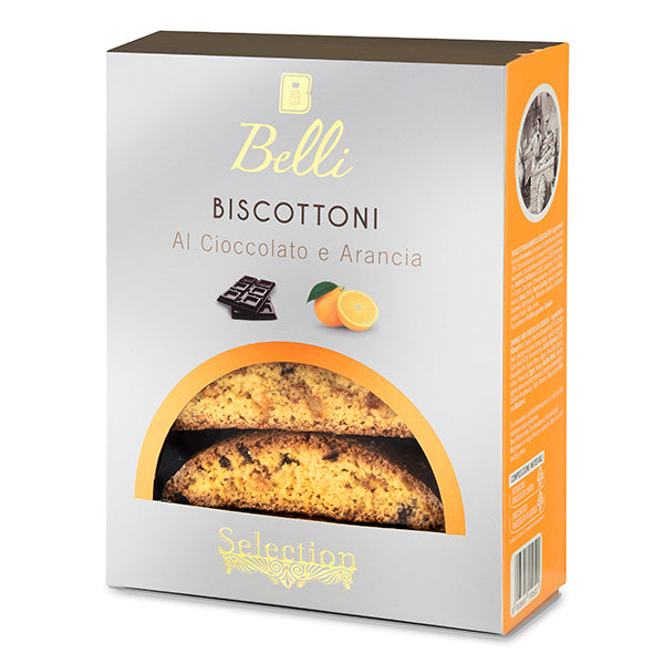 200g Semi-Soft Baked Biscotti Chocolate Orange Box