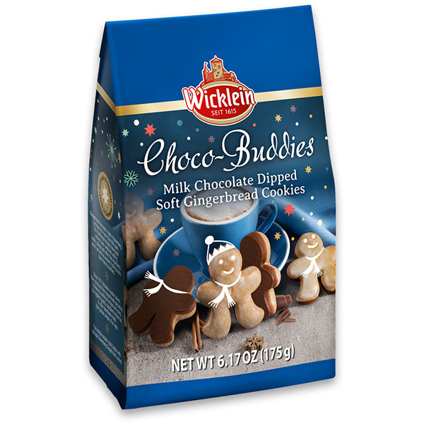 175g Choco Buddies Gingerbread Whole Milk Glazed