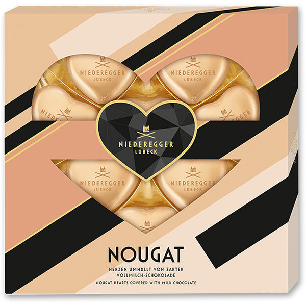 125g/10 Nougat Hearts Chocolate Coated Mk