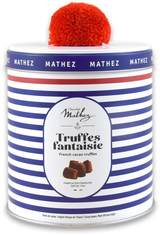 250g Truffles Fantaisie Natural Navy Tin w/Pompom