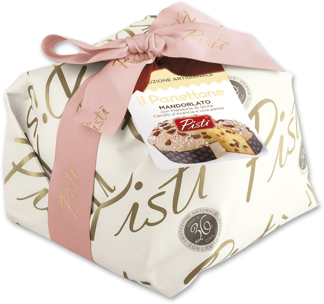 750g Panettone w/Sicilian Almonds Wrapped