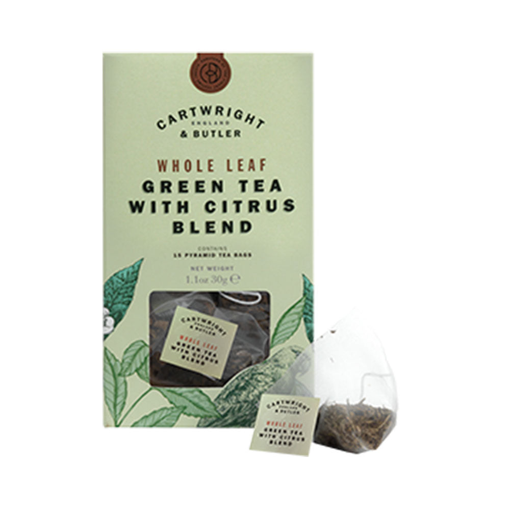 30g Whole Leaf Tea Bags Green Tea w/Orange Blossom