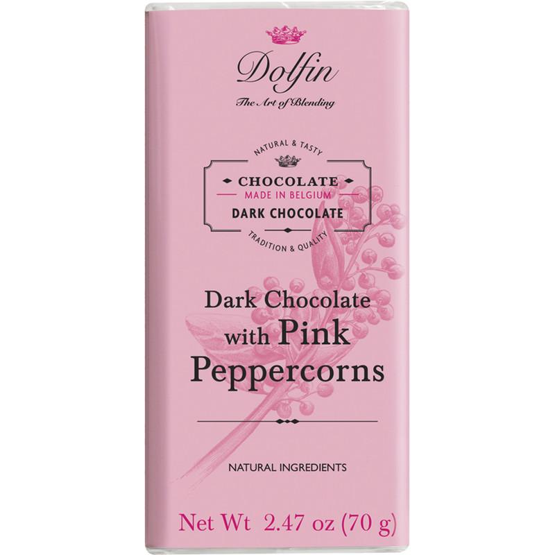 70g Bar Pink Peppercorns 60% Dk
