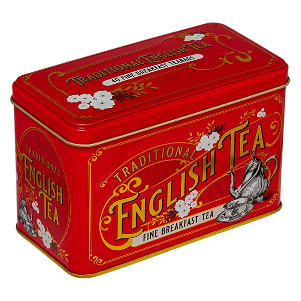 80g/40 Teabags English Breakfast Vintage Victorian Red